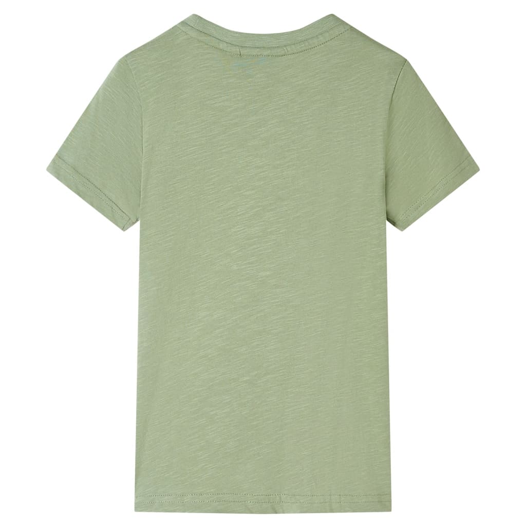 VidaXL Kindershirt 92 lichtkakikleurig