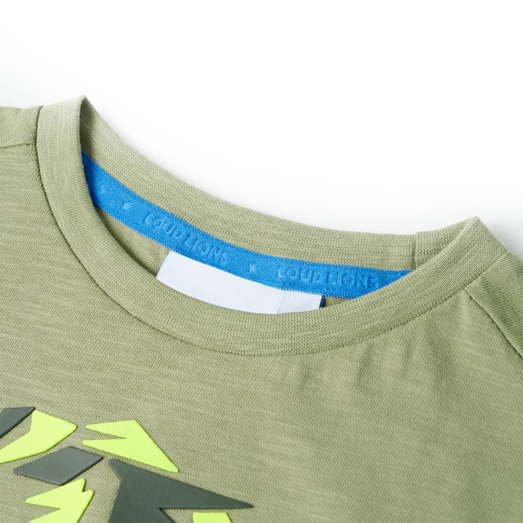 VidaXL Kindershirt 92 lichtkakikleurig