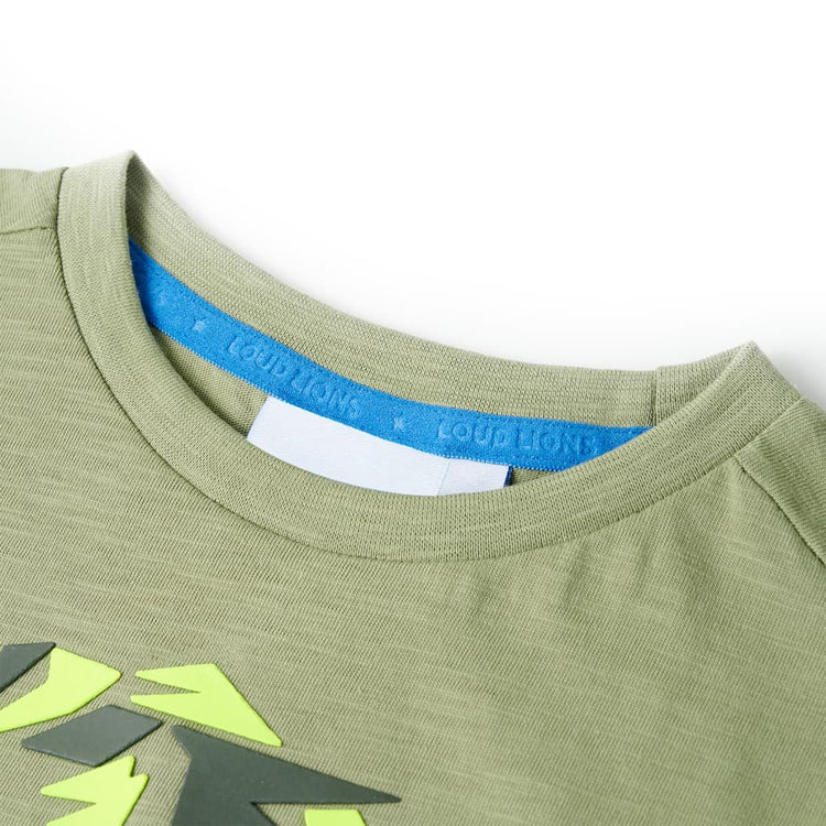 VidaXL Kindershirt 92 lichtkakikleurig