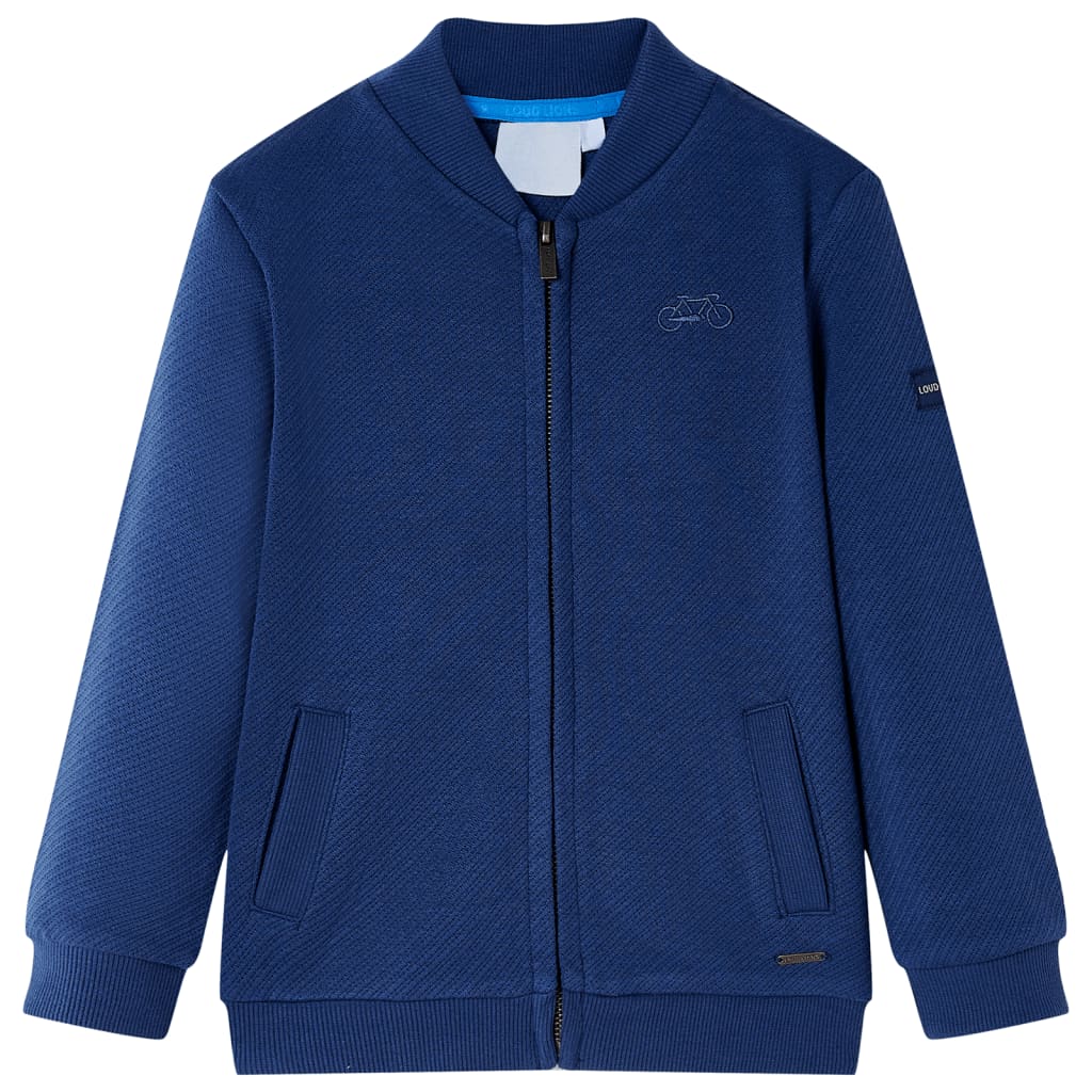 VidaXL Kindervest met rits 104 marineblauw