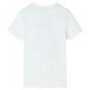 VidaXL Kindershirt met korte mouwen 104 ecru