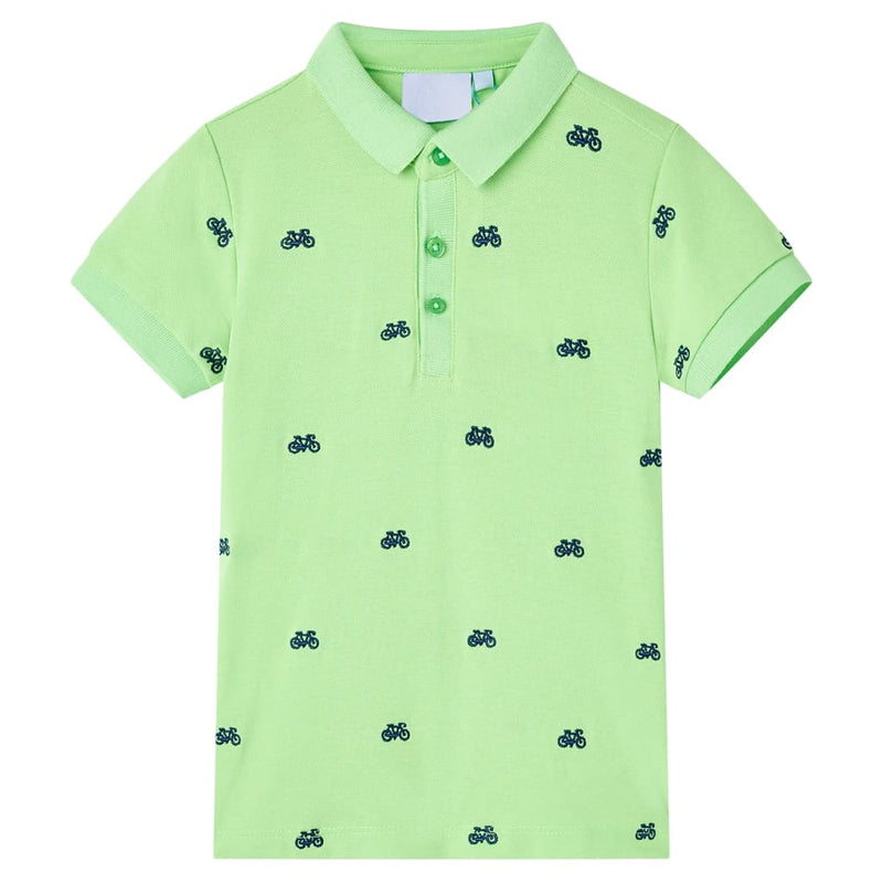 Vidaxl kinderpoloshirt 104 neongroen