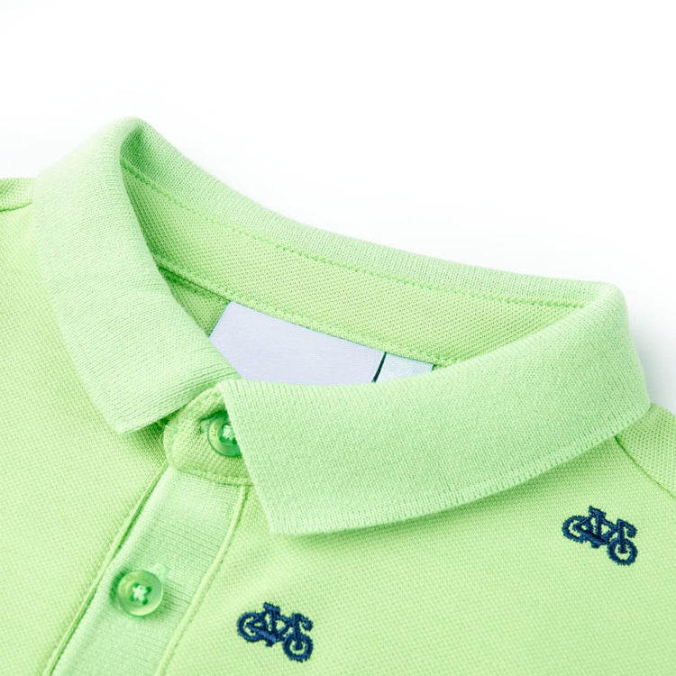Vidaxl kinderpoloshirt 104 neongroen