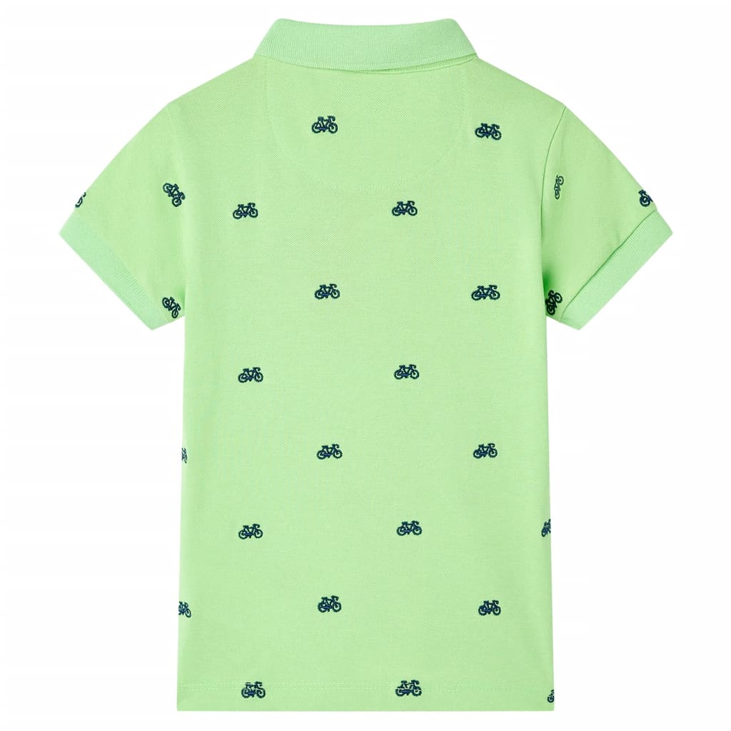 VidaXL Kinderpoloshirt 116 neongroen