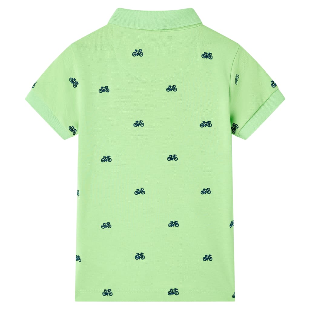 VidaXL Kinderpoloshirt 140 neongroen