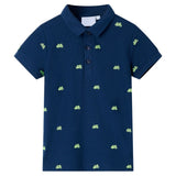 Vidaxl kinderpoloshirt 92 marineblauw - afbeelding 1