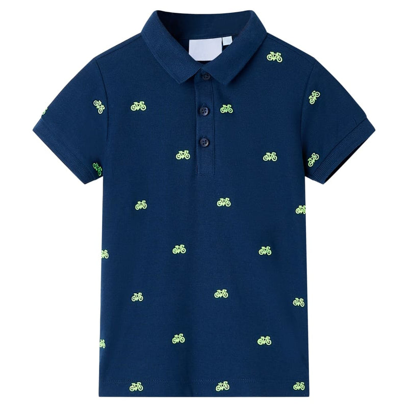 Vidaxl kinderpoloshirt 92 marineblauw