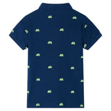 Vidaxl kinderpoloshirt 92 marineblauw - afbeelding 2