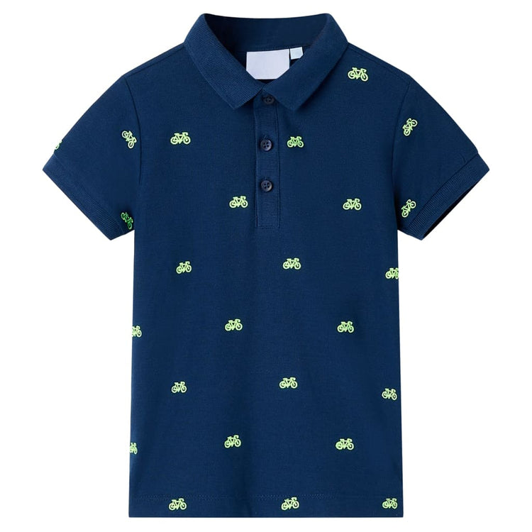 Vidaxl kinderpoloshirt 116 marineblauw