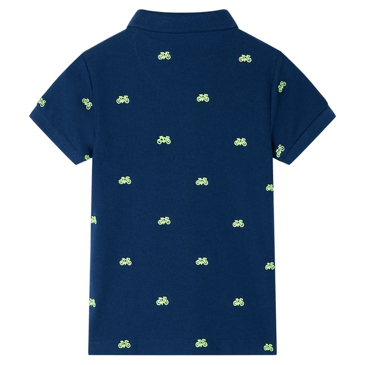 Vidaxl kinderpoloshirt 116 marineblauw