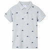 Vidaxl kinderpoloshirt  92 gemêleerd grijs