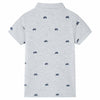 Vidaxl kinderpoloshirt  92 gemêleerd grijs