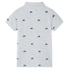 Vidaxl kinderpoloshirt  104 gemêleerd grijs