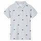 Vidaxl kinderpoloshirt  128 gemêleerd grijs