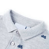 Vidaxl kinderpoloshirt  128 gemêleerd grijs