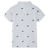 Vidaxl kinderpoloshirt  140 gemêleerd grijs
