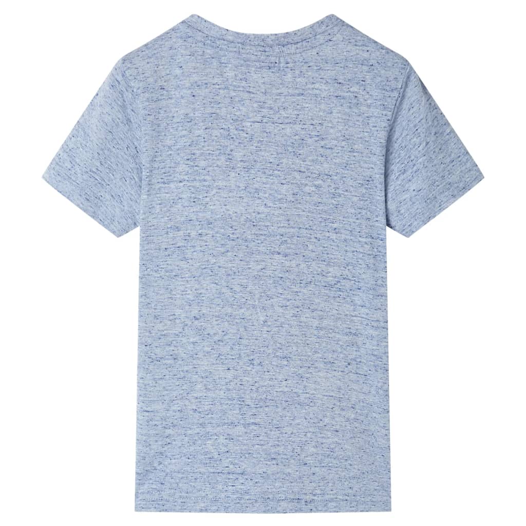 VidaXL Kindershirt met korte mouwen 92 gemêleerd blauw