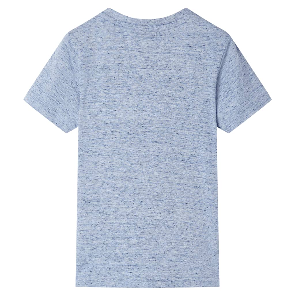 VidaXL Kindershirt met korte mouwen 116 gemêleerd blauw