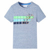 Vidaxl kindershirt met korte mouwen 140 gemêleerd blauw