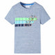 Vidaxl kindershirt met korte mouwen 140 gemêleerd blauw