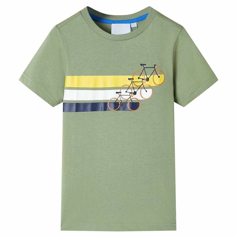 Vidaxl kindershirt met korte mouwen 128 lichtkakikleurig