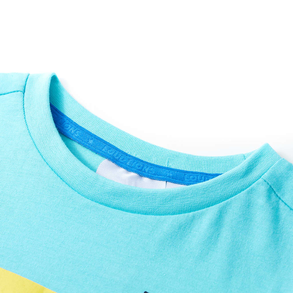 VidaXL Kindershirt met korte mouwen 92 zeeblauw
