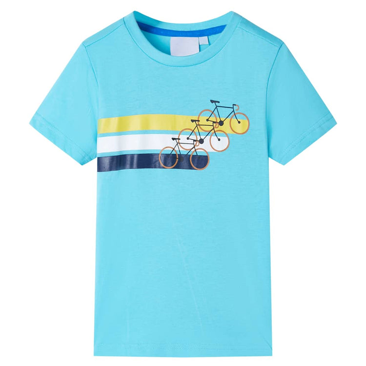 Vidaxl kindershirt met korte mouwen 116 zeeblauw