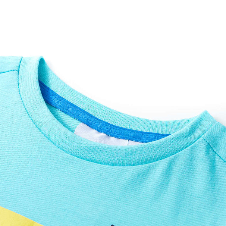 Vidaxl kindershirt met korte mouwen 116 zeeblauw