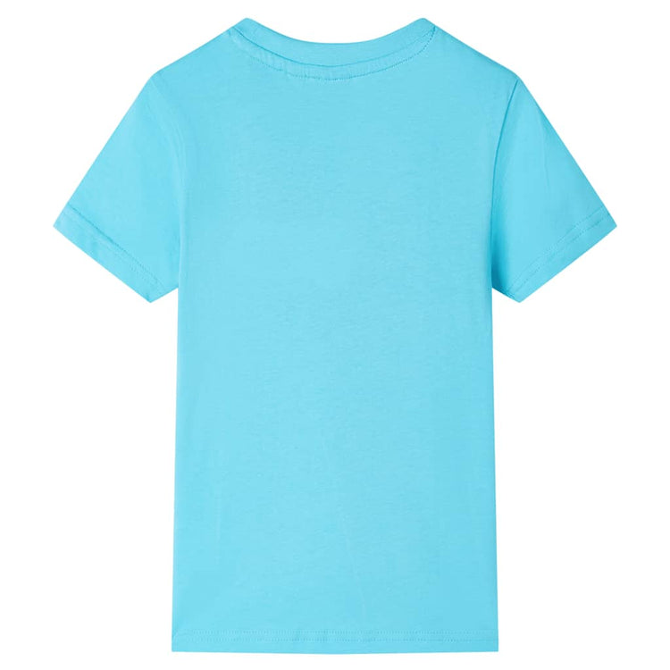Vidaxl kindershirt met korte mouwen 128 zeeblauw