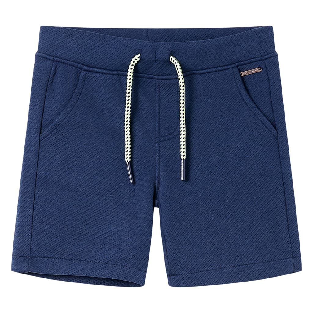 VidaXL Kindershorts met trekkoord 92 donkerblauw