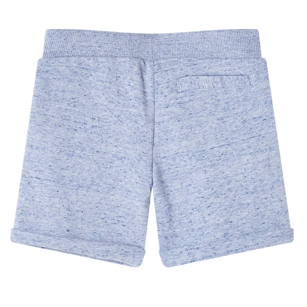 VidaXL Kindershorts met trekkoord 92 gemêleerd blauw