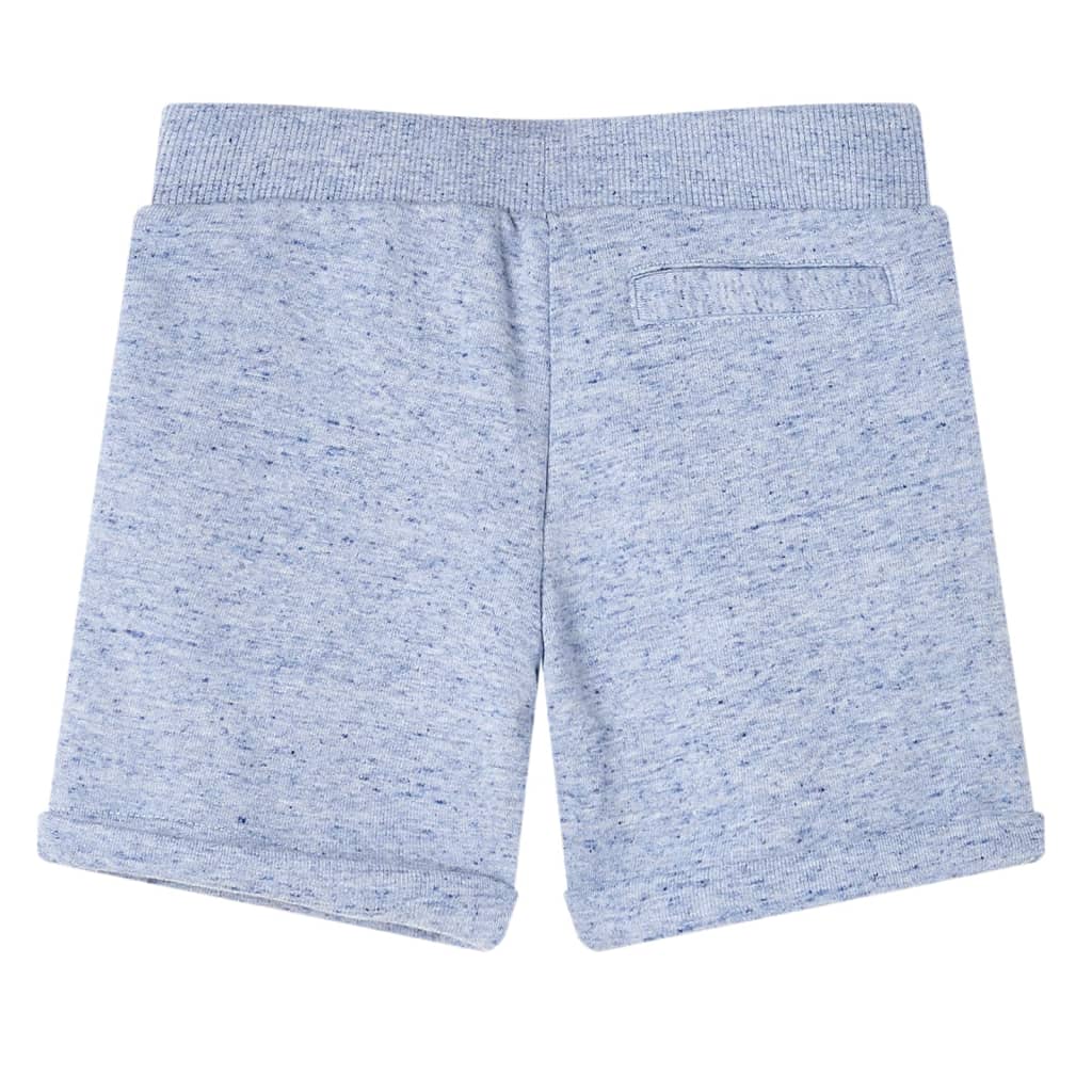 VidaXL Kindershorts met trekkoord 140 gemêleerd blauw