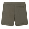 Vidaxl kindershorts met trekkoord 116 donkerkaki