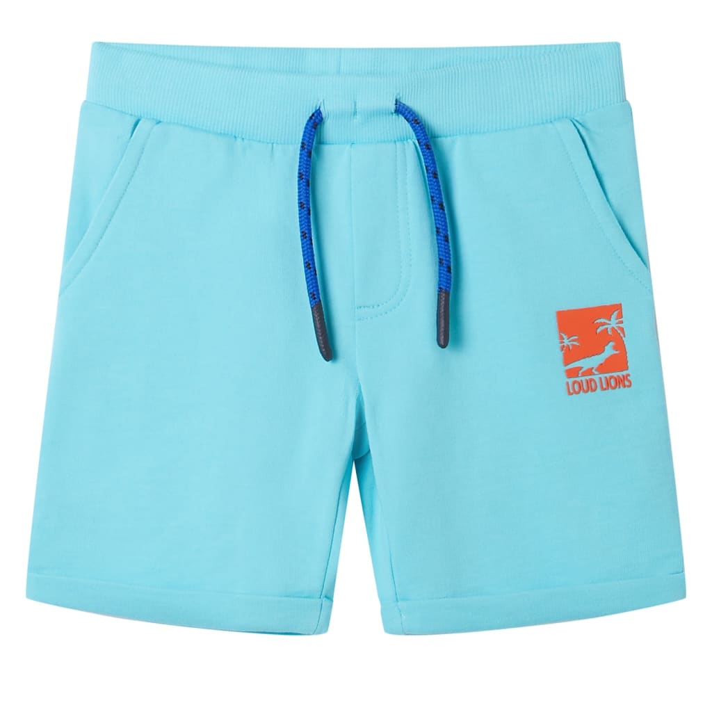 VidaXL Kindershorts met trekkoord 104 zeeblauw