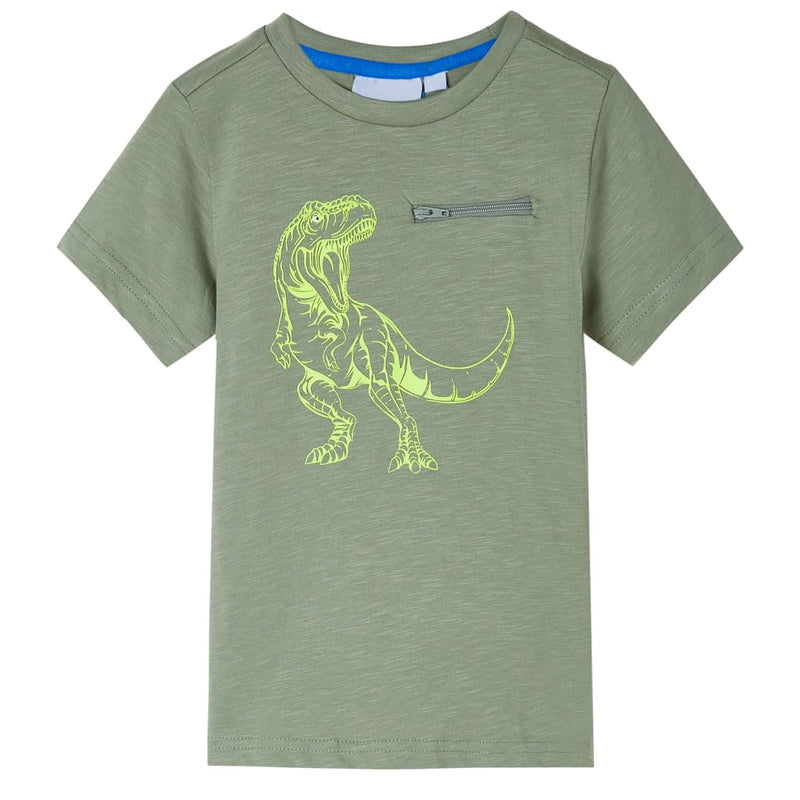 Vidaxl kindershirt met korte mouwen 104 lichtkakikleurig