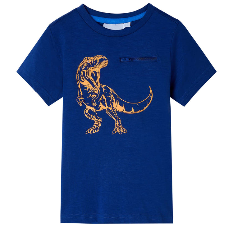 Vidaxl kindershirt met korte mouwen 104 donkerblauw