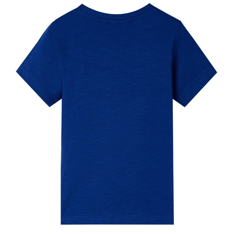 Vidaxl kindershirt met korte mouwen 116 donkerblauw