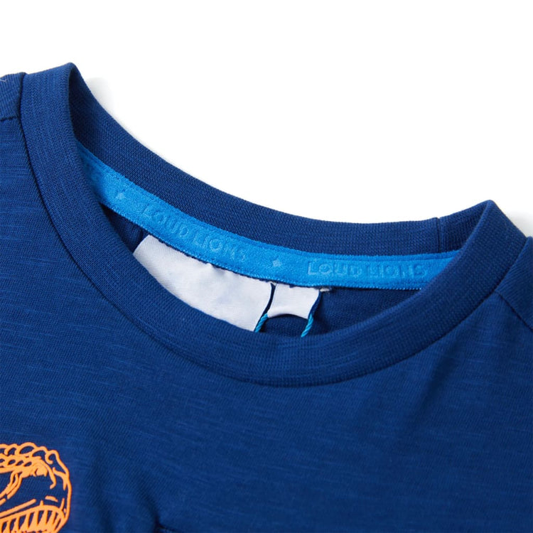 Vidaxl kindershirt met korte mouwen 116 donkerblauw
