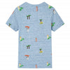 Vidaxl kindershirt 104 gemêleerd blauw