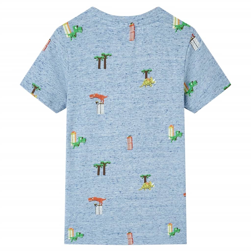Vidaxl kindershirt 104 gemêleerd blauw