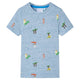 Vidaxl kindershirt 128 gemêleerd blauw