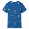 VidaXL Kindershirt 116 gemêleerd donkerblauw