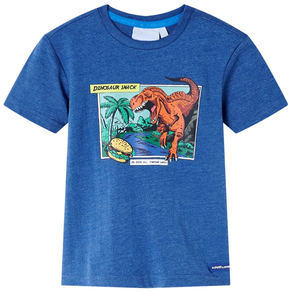 Vidaxl kindershirt 116 gemêleerd donkerblauw