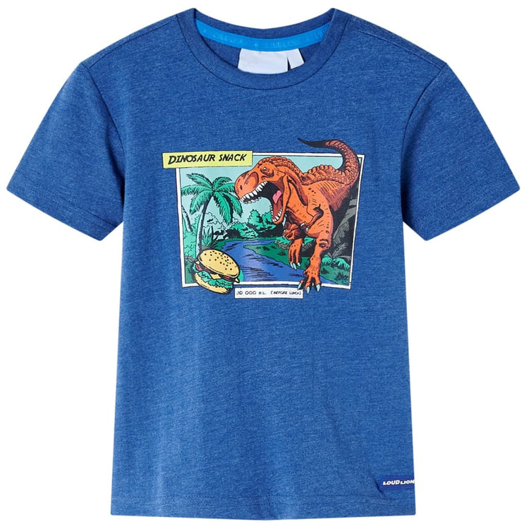 Vidaxl kindershirt 116 gemêleerd donkerblauw