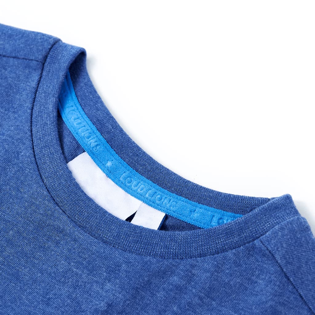 Vidaxl kindershirt 116 gemêleerd donkerblauw
