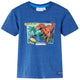 Vidaxl kindershirt 128 gemêleerd donkerblauw