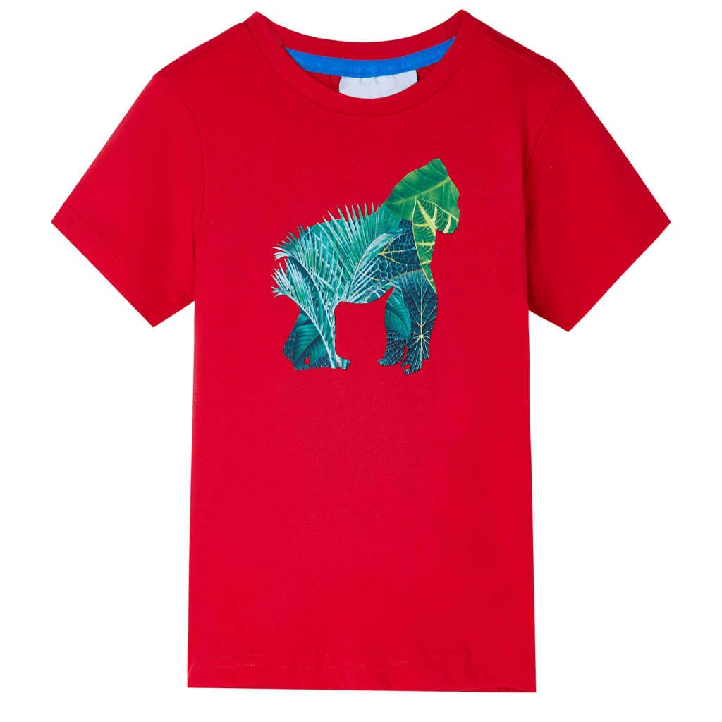 VidaXL Kindershirt 92 rood