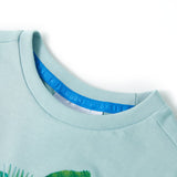 VidaXL Kindershirt 116 lichtzeeblauw - afbeelding 3