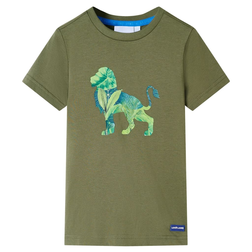 Vidaxl kindershirt 116 kakikleurig
