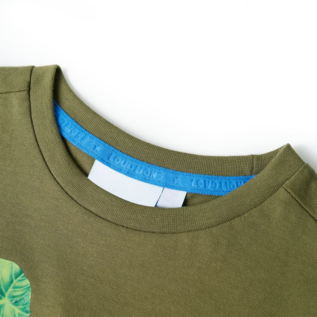Vidaxl kindershirt 116 kakikleurig